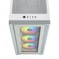 CORSAIR Boitier PC iCUE 4000X RGB - Moyen Tour - Verre trempe - Blanc CC9011205WW