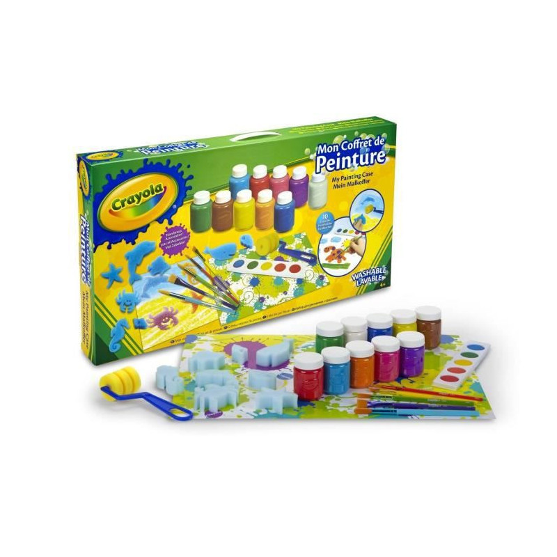 Crayola - Mon coffret de Peinture - Activites pour les enfants - Kit Crayola