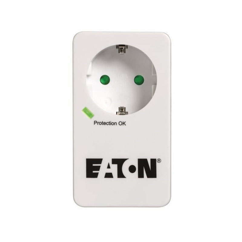 Multiprise/Parafoudre - Eaton Protection Box 1 DIN - PB1D - 1 prise DIN europeenne - Blanc + Noir