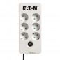 Multiprise/Parafoudre - Eaton Protection Box 6 DIN - PB6D - 6 prises DIN europeennes - Blanc + Noir