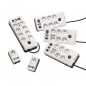 Multiprise/Parafoudre - Eaton Protection Box 8 Tel@ USB FR - PB8TUF - 8 prises FR + 1 prise tel/RJ + 2 ports USB - Blanc + Noir