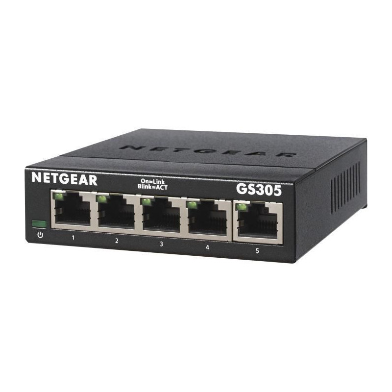 NETGEAR GS305-300PES Switch Ethernet Metal 5 ports Gigabit 10/100/1000