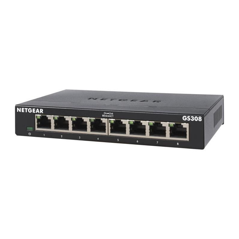 NETGEAR GS308-300PES Switch Ethernet Metal 8 ports Gigabit 10/100/1000