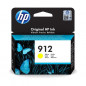 HP 912 Cartouche dencre jaune authentique 3YL79AE pour HP OfficeJet 8010 series/ OfficeJet Pro 8020 series
