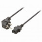 NEDIS Power Cable - Schuko Male Angled - IEC-320-C13 - 5.0 m - Noir