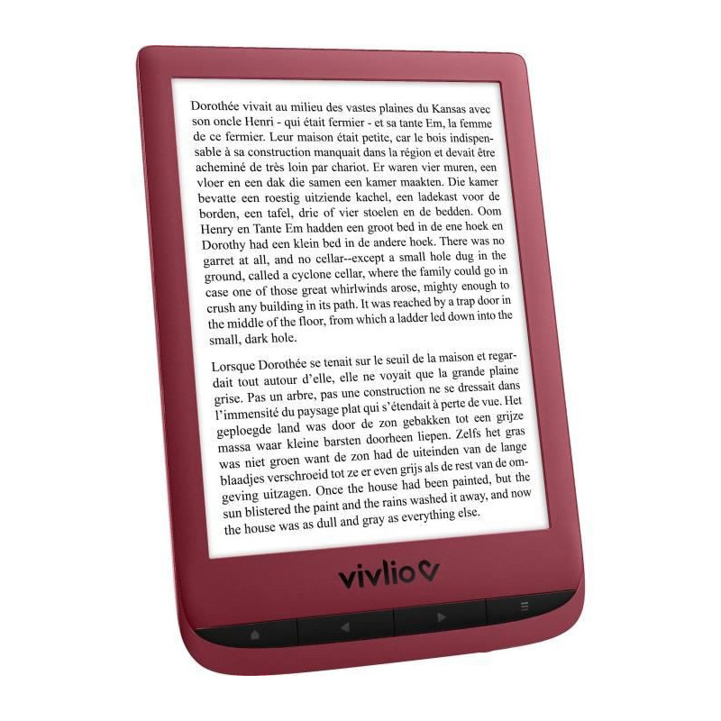 VIVLIO - Liseuse Numerique Touch Lux 5 - Rouge