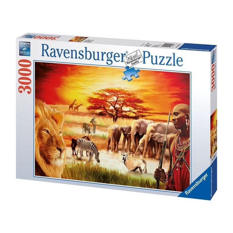 Puzzle 3000 pieces - La fierte du Massai - Ravensburger - Puzzle adultes - Des 14 ans
