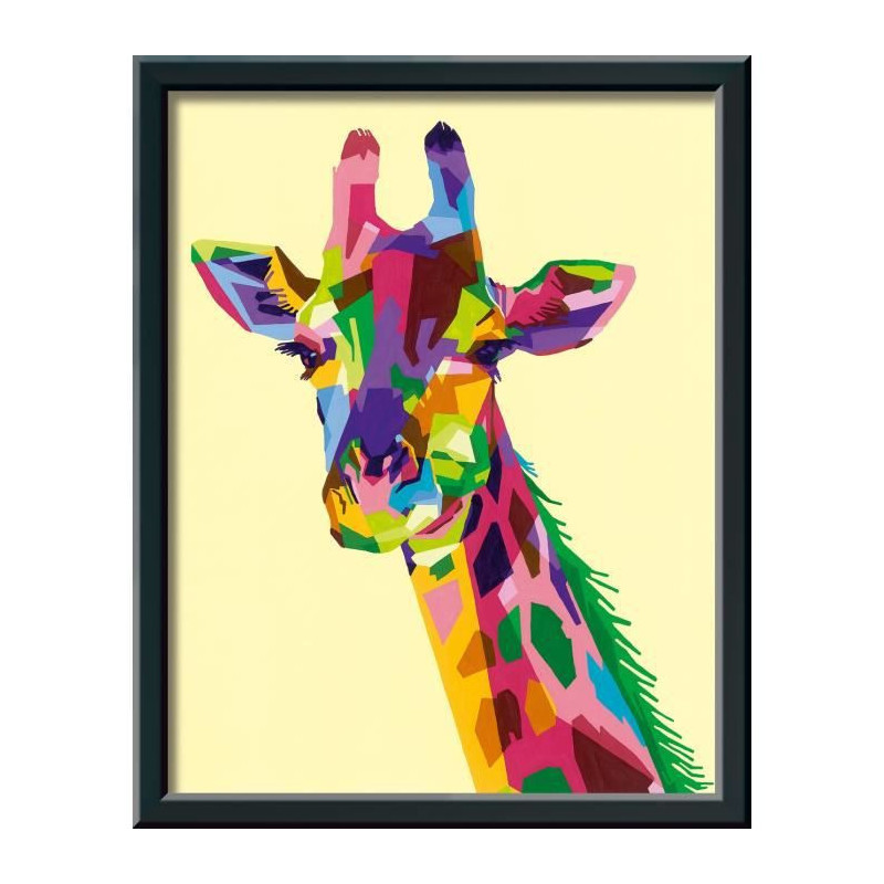 CreArt - grand - Girafe - Ravensburger - Coffret complet - Peinture au numero Adulte - Des 12 ans