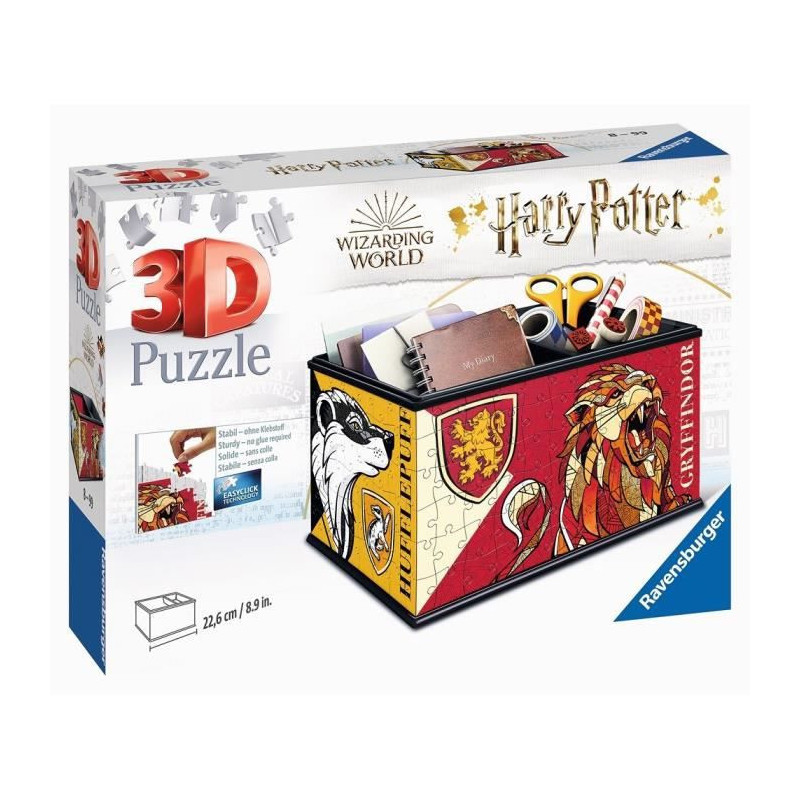 HARRY POTTER Puzzle 3D Boite de rangement - Ravensburger - Pot a crayons 216 pieces - sans colle - Des 8 ans