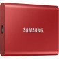 SAMSUNG SSD externe T7 USB type C coloris rouge 2 To
