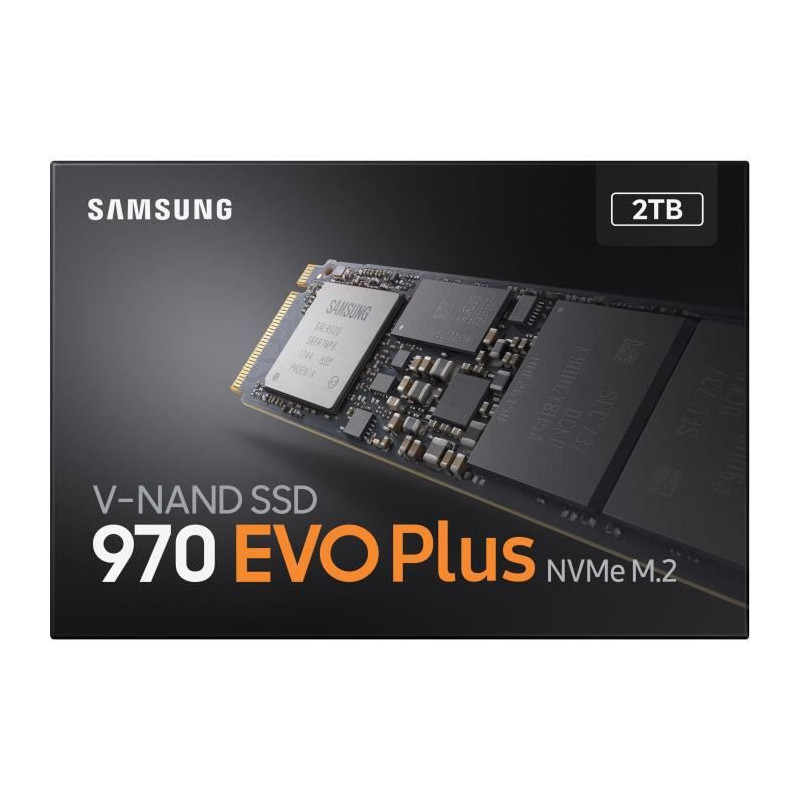SAMSUNG - SSD Interne - 970 EVO PLUS - 2To - M.2 NVMe MZ-V7S2T0BW
