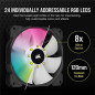 CORSAIR Ventilateur SP Series - SP120 RGB ELITE - 120mm RGB LED Fan with AirGuide - Triple Pack Lighting Node CORE CO-9050109-WW
