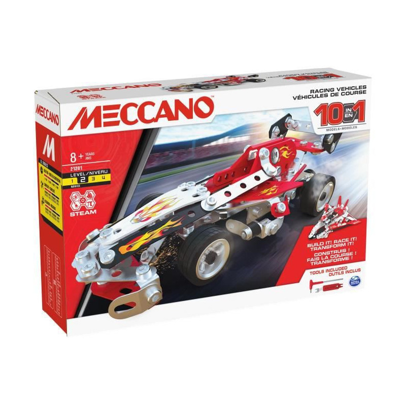 MECCANO Vehicules de course 10 modeles