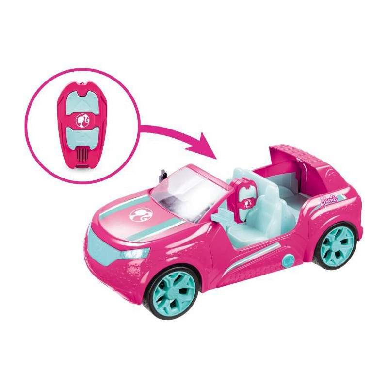 Ensemble SUV Barbie rose voiture avec télécommande Mondo Motors