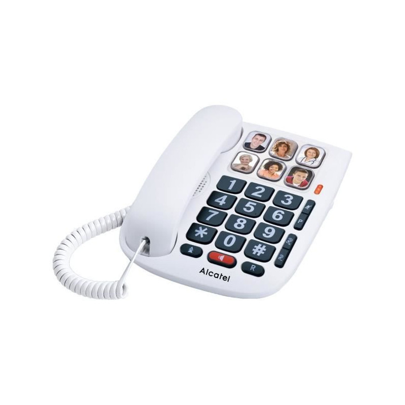 Alcatel TMax 10 Blanc Telephone Filaire Senior