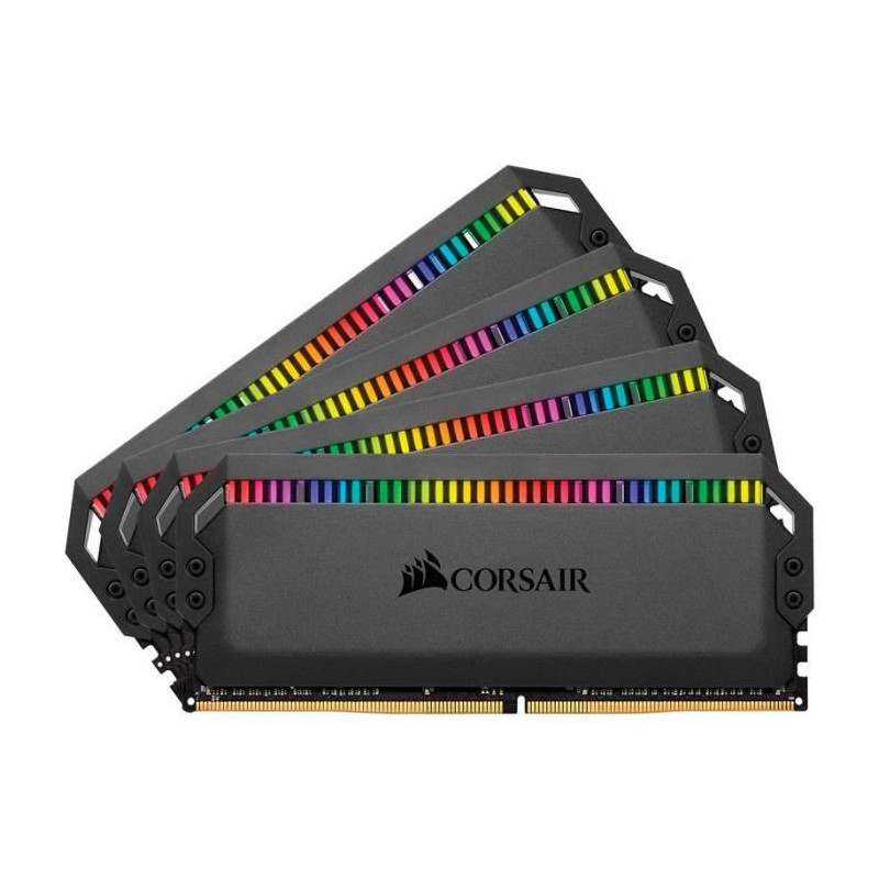 CORSAIR Memoire PC DOMINATOR PLATINUM RGB 32GB 4 x 8GB DDR4 DRAM 3600MHz C18 Memory Kit COR0840006607403 