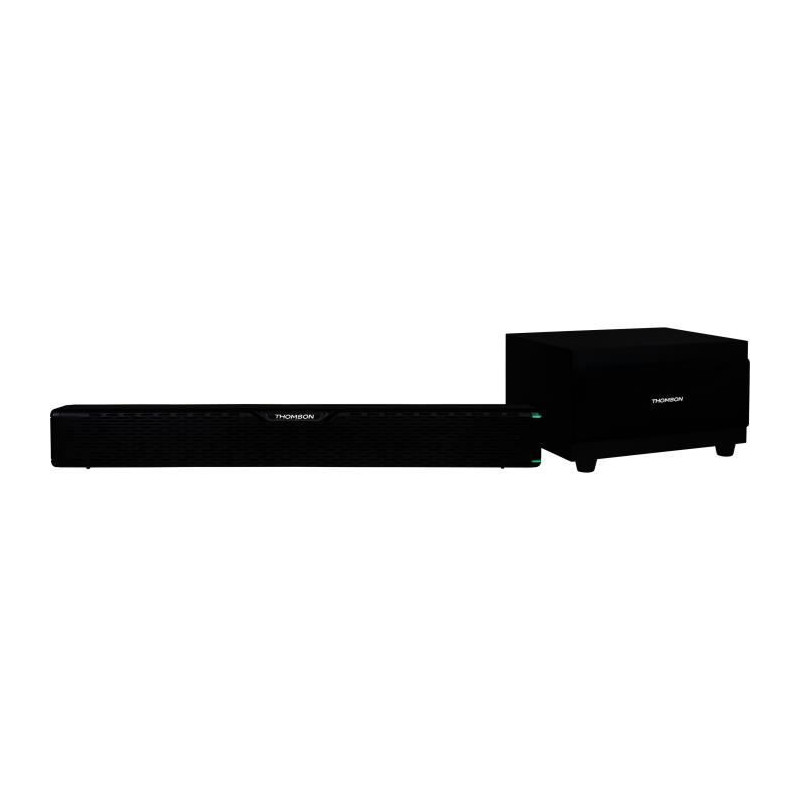 THOMSON SB60BTS - Barre de son sans fil avec caisson de basses - Bluetooth 5.0 - Systeme stereo - 60W - Fixation murale - Noir