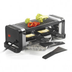 KITCHENCHEF RACLETTE DUO GRILL/PIERRE350W NOIRE KITCHENCHEF - GR202-350N