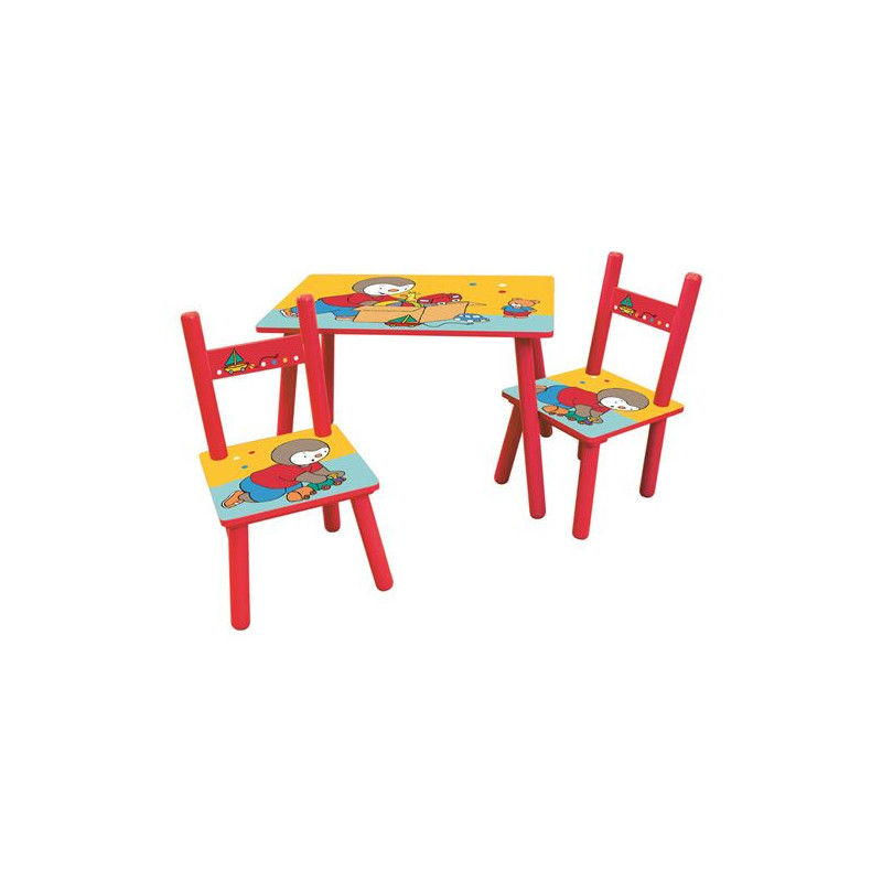 Table et 2 chaises Fun House T Choupi