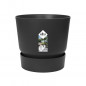 ELHO Pot de fleurs rond Greenville 30 - Exterieur - O 29,5 x H 27,8 cm - Vivre noir