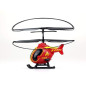 TOOKO - Helicoptere telecommande Pompier Rouge - des 4ans