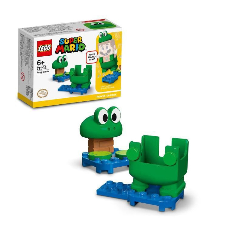 LEGO 71392 Super Mario Pack de Puissance Mario Grenouille, Jouet a Collectionner, Cadeau pour Garcons et Filles