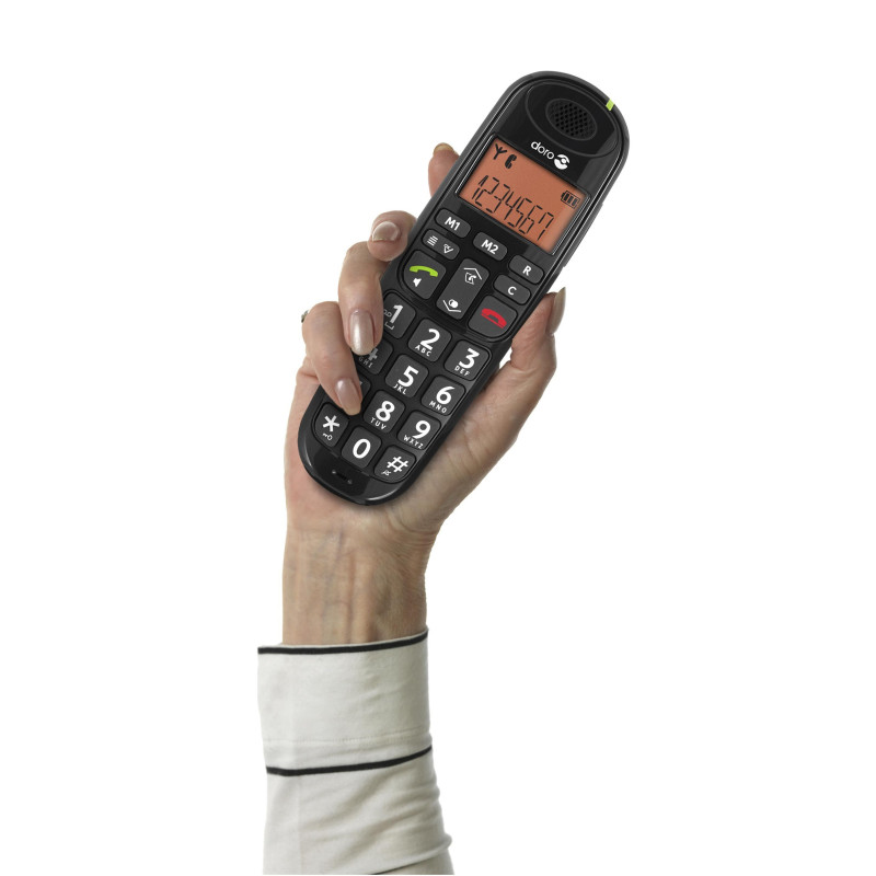 Téléphone fixe sans fil Duo - KX-TGB612FRB - Noir PANASONIC : le