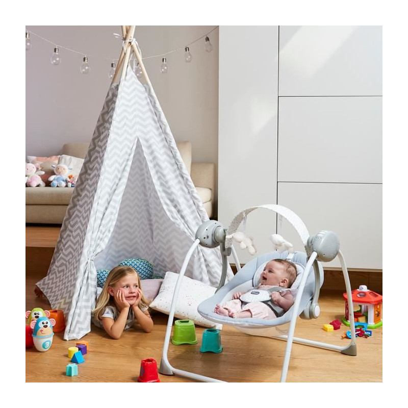 CHICCO Balancelle Relax and Play - Gris