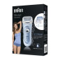 BRAUN Silk-epil Lady Shaver 5-160 Rasoir electrique - Femme - 3 en 1 - Sans Fil - Technologie Wet + Dry - Bleu
