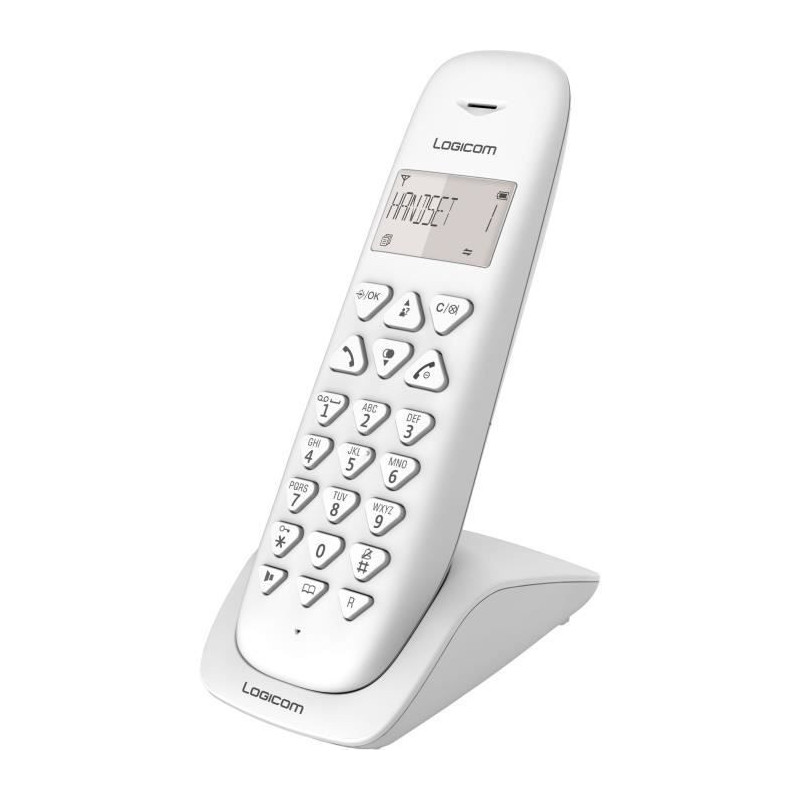 LOGICOM Telephone sans fil VEGA 155T SOLO Blanc avec repondeur