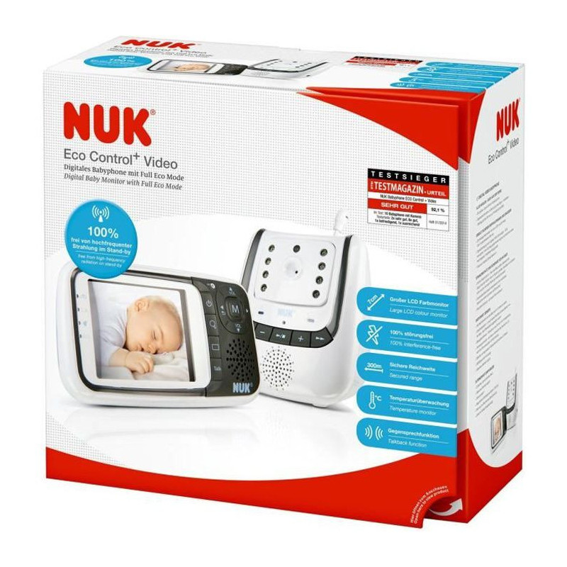 NUK Babyphone/Ecoute bebe Eco control + Video 10.256.296