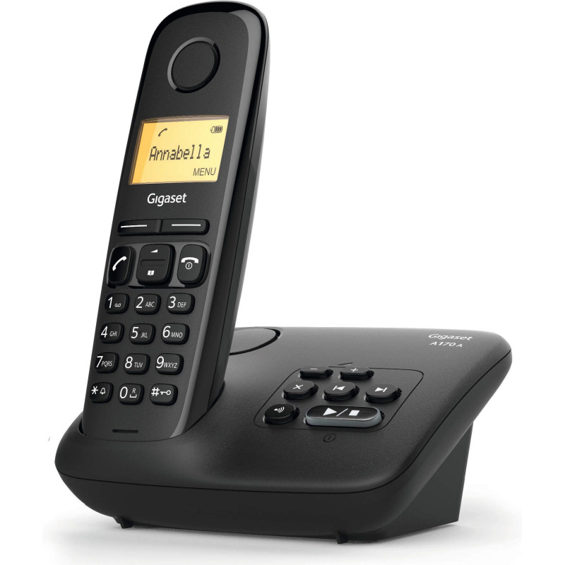 ALCATEL F860 voice trio noir Téléphone fixe sans fil avec répondeur -  Blocage d'appels indésirables avec Quadrimedia