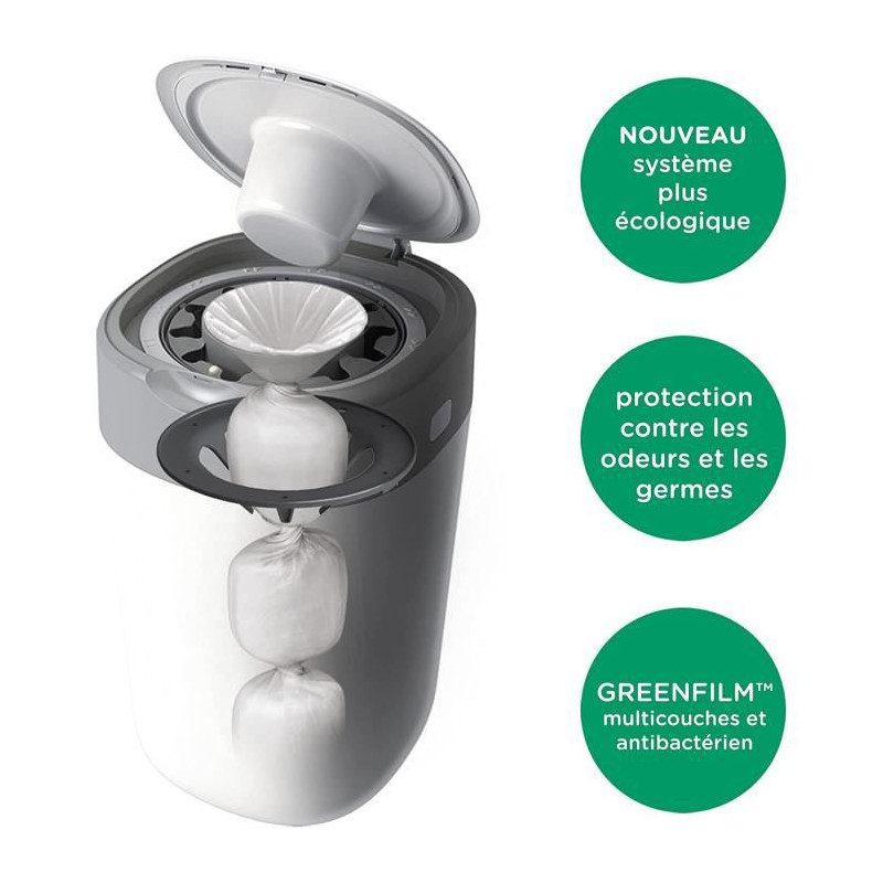 Sangenic Tec Recharge Pour Poubelle Bac A Couches Tommee Tippee