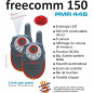 TXMS150 - KIT 2 TALKIES WALKIES STABO SET FREECOMM 150 PRESIDENT ELECTRONICS - FREECOMM150
