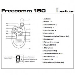 PRESIDENT ELECTRONICS TXMS150 - KIT 2 TALKIES WALKIES STABO SET FREECOMM 150 PRESIDENT ELECTRONICS - FREECOMM150