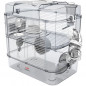 ZOLUX Cage sur 2 etages pour hamsters, souris et gerbilles - Rody3 duo - L 41 x p 27 x h 40,5 cm - Blanc