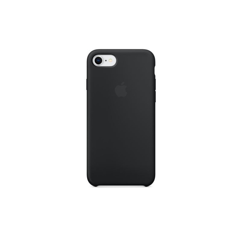 Coque en silicone Apple Noire pour iPhone 7, 8 et SE