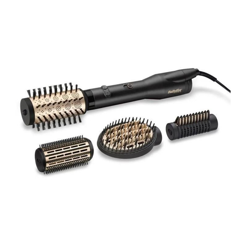 BABYLISS BIG HAIR LUXE AS970E - Brosse soufflante rotative multistyle - 50mm ceramique - Brosse fixe 38mm - 650W