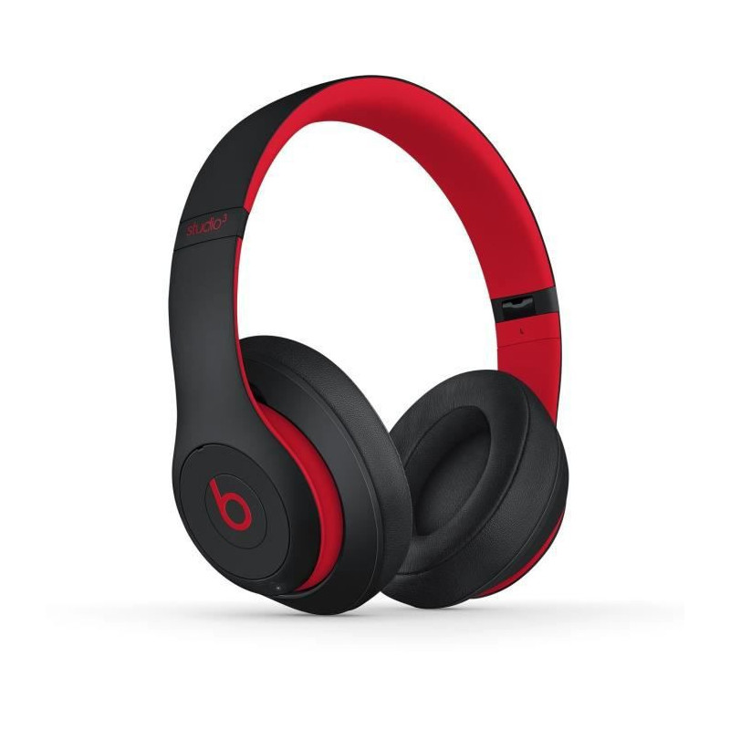Beats Studio3 Wireless Over-Ear Headphones - The Beats Decade Collection - Defiant Black-Red