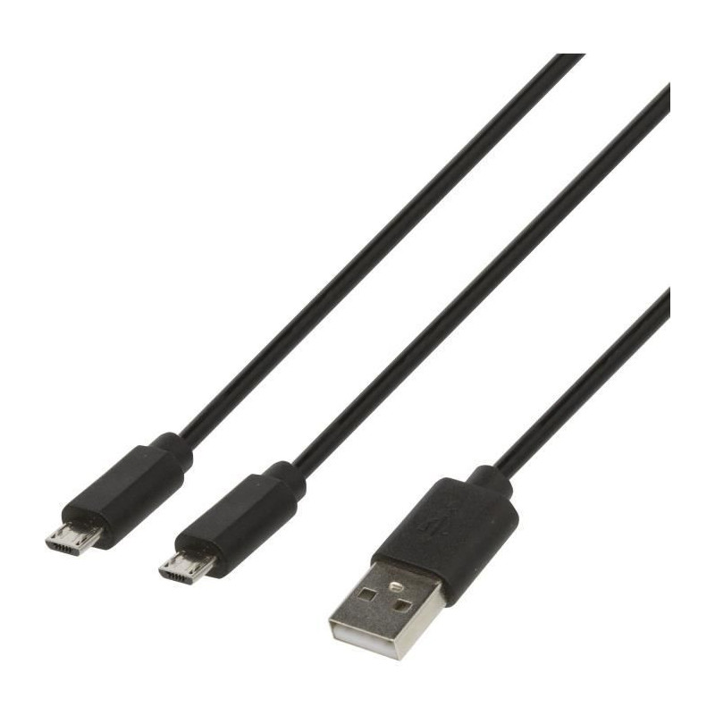 Cable de recharge Konix Double Cordon de Charge pour Manette PS4