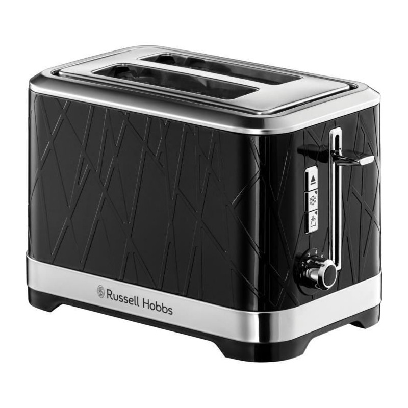 Russell Hobbs 28091-56 Toaster Grille-Pain Structure, Liftn Look, Fentes XL, Cuisson Ajustable, Rechauffe Viennoiseries - Noir