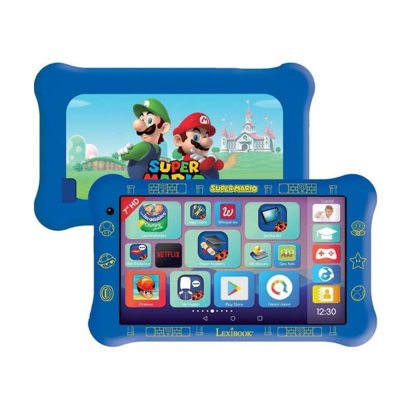 LEXIBOOK - Tablette Lexibook 7 - Pochette Super Mario version FR