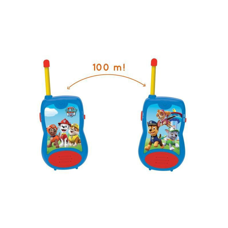 PAT PATROUILLE Talkies-walkies enfant 100 metres de portee LEXIBOOK
