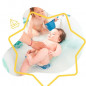 Badabulle Hamac de bain ergonomique, Antideparant, Tissu respirant, 0-6 mois