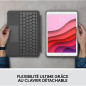 Etui clavier retroeclaire - Logitech Combo Touch - Pour iPad 7e, 8e et 9e generations
