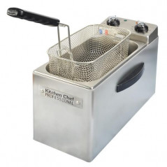 KITCHENCHEF FRITEUSE INOX 2500W 4L MINUTERIE 30MN TH 190C° ZONE FROIDE DEMONTABLE KITCHENCHEF - KCFR4L