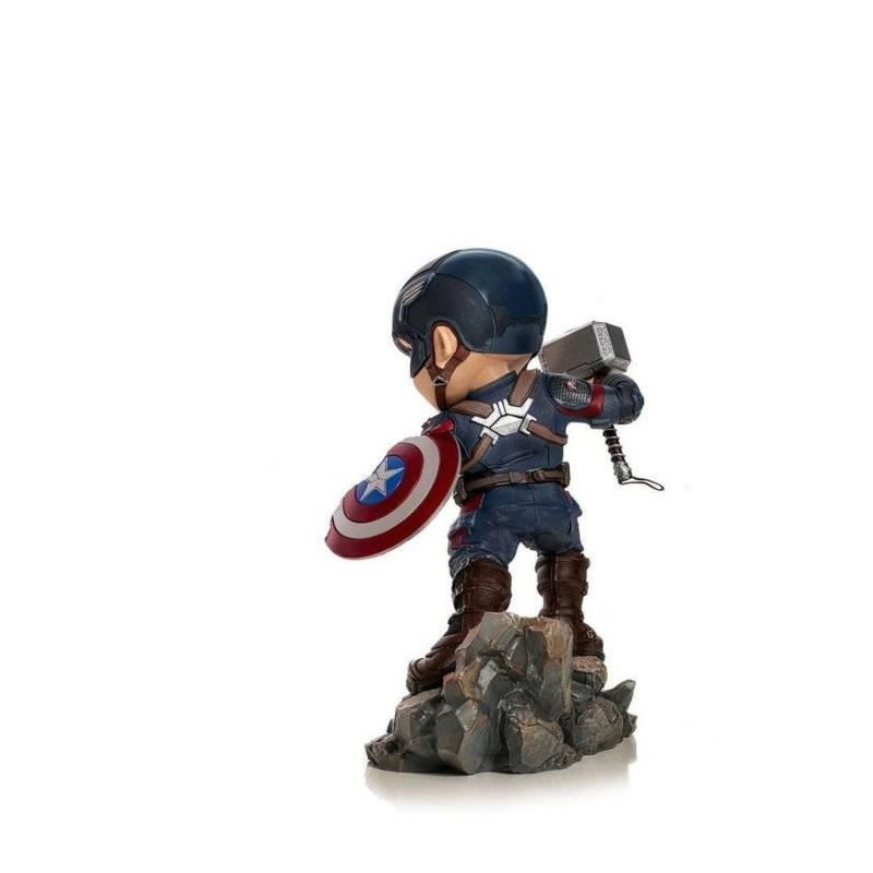 Figurine - IRON STUDIOS - Mini Co. Deluxe - Marvels Avengers : Captain America - PVC - 15 cm