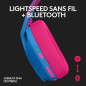 Casque gaming sans fil Logitech - G435 LIGHTSPEED - BLEU - Leger Bluetooth avec micro integre pour Dolby Atmos, PC, PS4, PS5, Mo