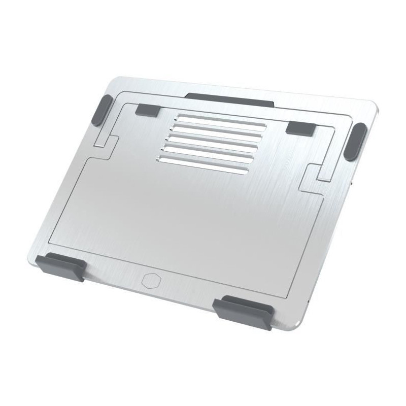 COOLER MASTER Ergostand Air Silver - Support ventile pour ordinateur portable inclinable jusqua 15 MNX-SSEW-NNNNN-R1