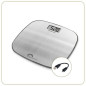 LITTLE BALANCE 8416 Inox Soft USB, Pese-personne sans pile, Rechargeable USB, 180 kg / 100 g, Inox